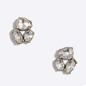 J. Crew Crystal Trio Earrings - new